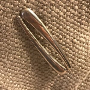 “Chopsticks” sterling silver pin